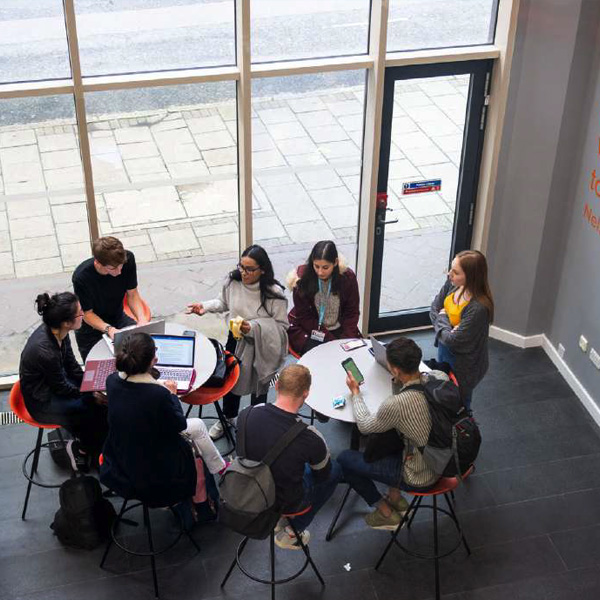 A group of diverse students from The University of Law