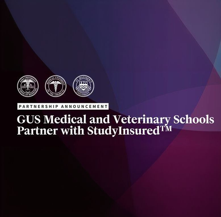 Partnership announcement of GUS Medical and Veterinary Schools with StudyInsured™