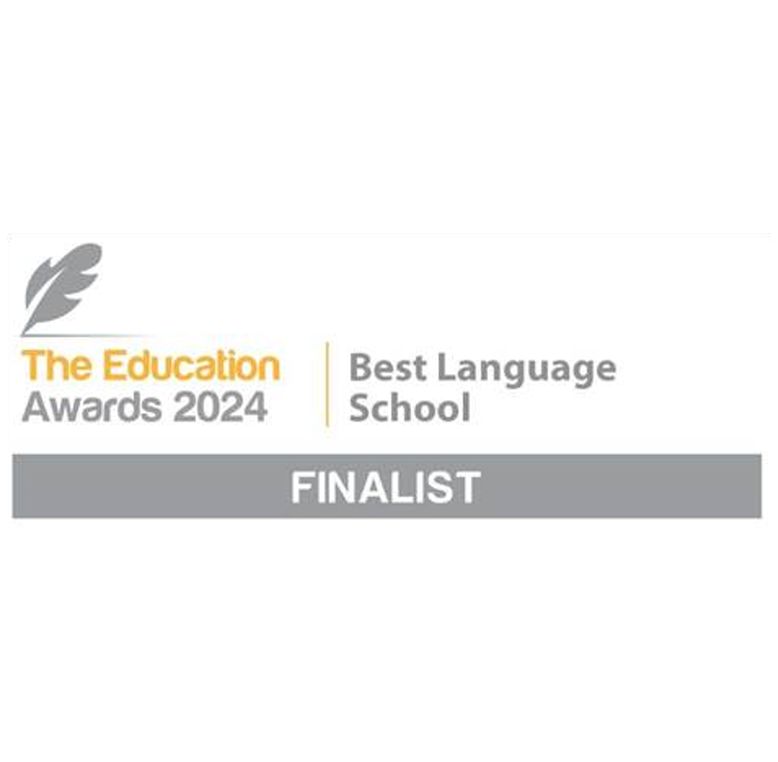 Image announcing IBAT College Dublin as a finalist in the Best Language School category at the 2024 Education Awards, featuring the Education Awards 2024 logo.