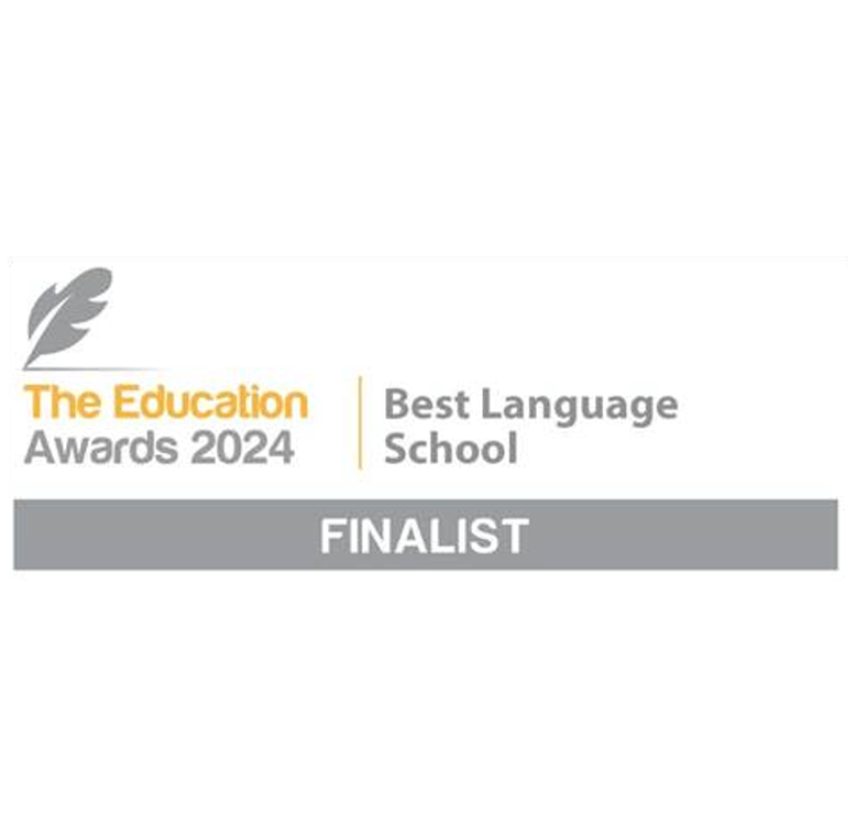 Image announcing IBAT College Dublin as a finalist in the Best Language School category at the 2024 Education Awards, featuring the Education Awards 2024 logo.