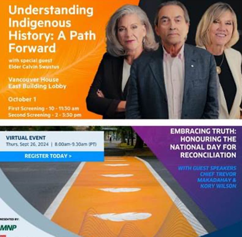 Image from the 'Embracing Truth: Honouring the National Day for Reconciliation' event, where University Canada West served as a presenting sponsor.