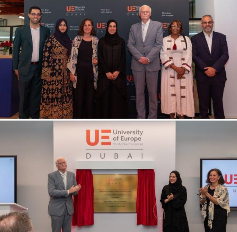 A group of people celebrating the opening