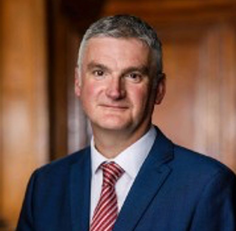 Headshot of The University of Law Lecturer Mark Evans who became VP of Law Society..