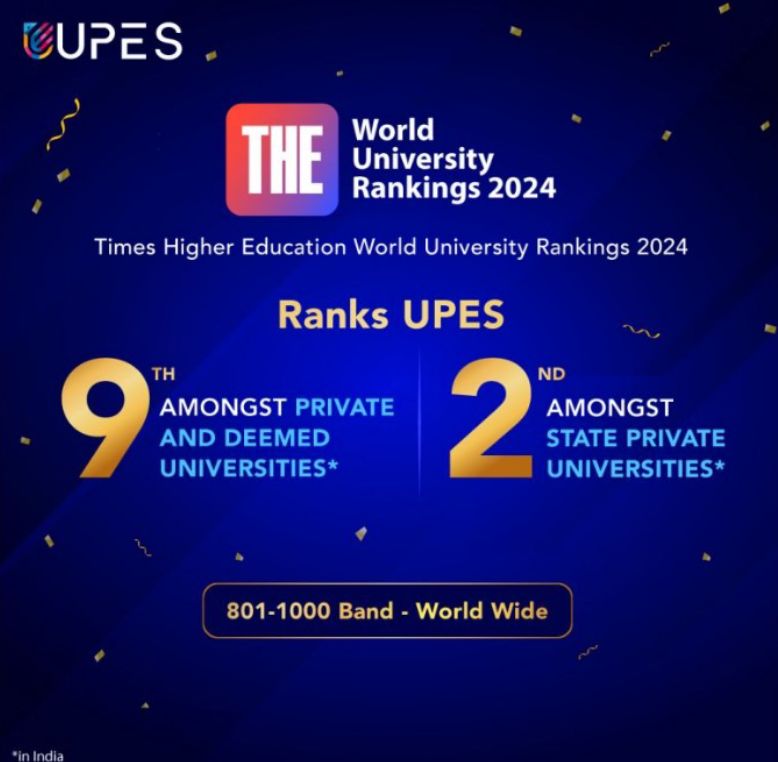 UPES ranked 2nd among state universities in THE World University Rankings