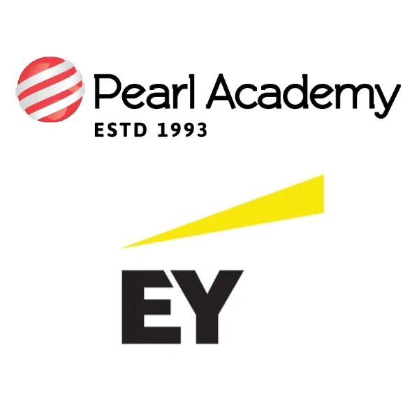 Logos of Pearl Academy and EY,