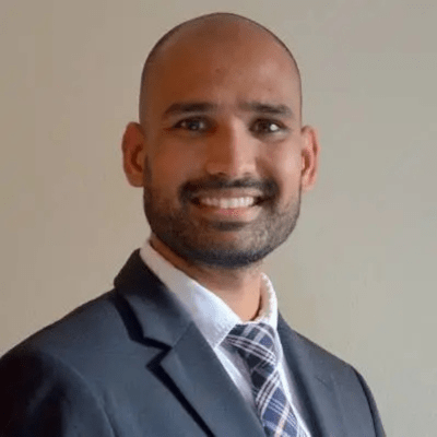 Headshot of Dr Anup Ojha, alumnus from Saba University School of Medicine.