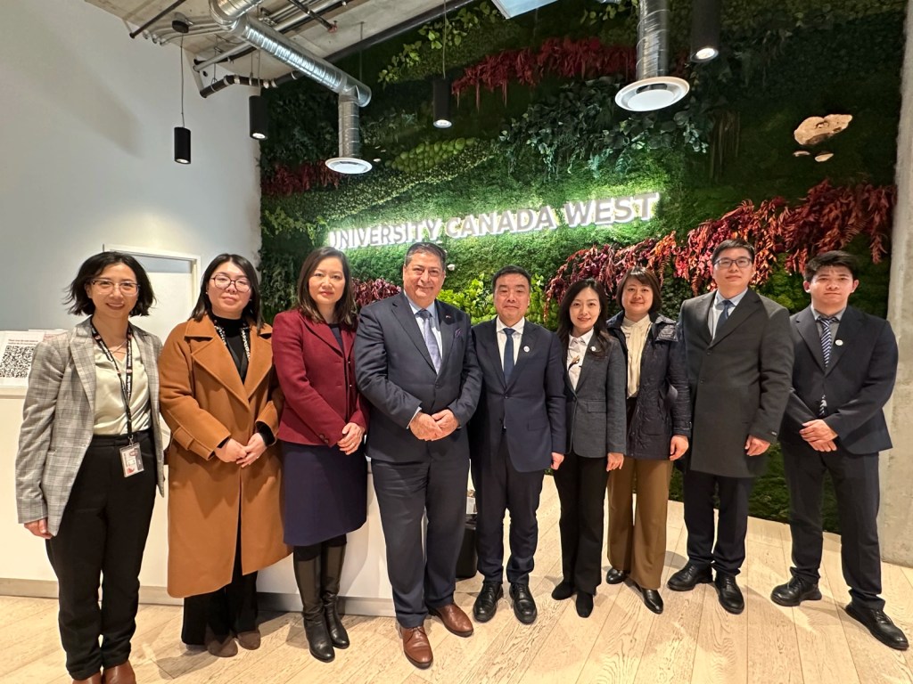 Delegation from China with UCW President and Vice-Chancellor, Dr Bashir Makhoul