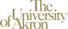 University of Akron Logo gold