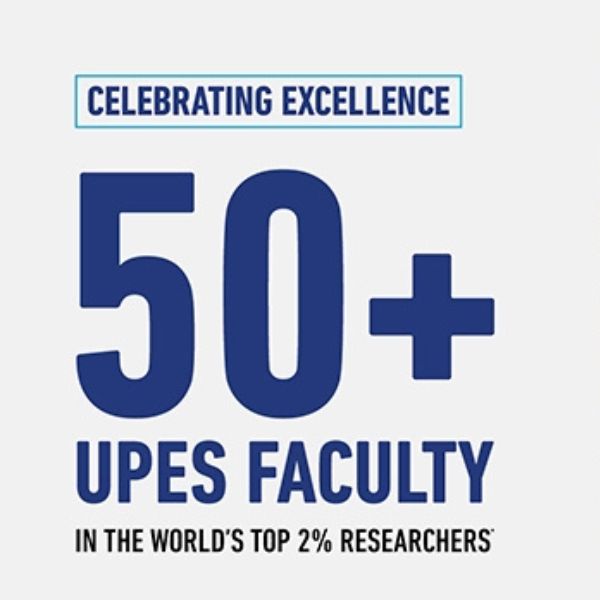 Over 50 UPES faculty ranked among the world’s top 2% researchers.